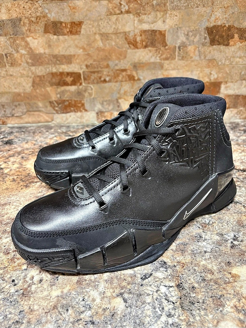 Nike Air Zoom Uptempo Legend 2006 Black On Black 314463-001 Size 9